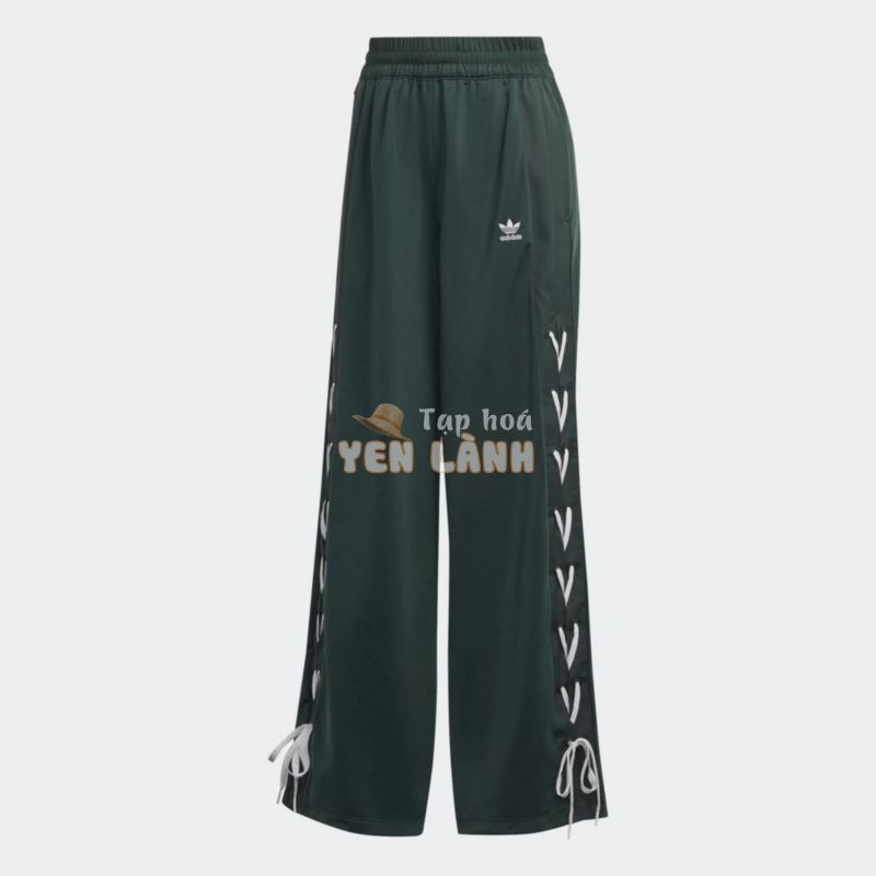 adidas Phong cách sống Quần Ống Rộng Đan Dây Always Original Nữ màu xanh lá HK5086