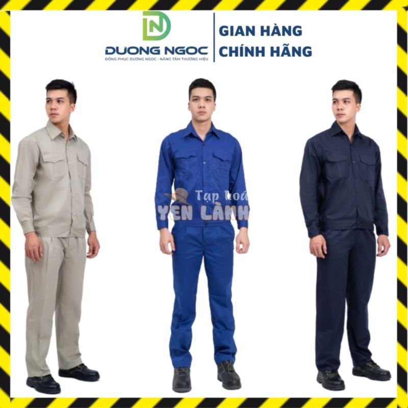 Đồ Công Nhân, Bộ Bảo Hộ Lao Động Đồng Phục BHLĐ, Quần Áo Sửa Xe Màu Xanh, Ghi Vải Kaki Mềm Mát Đủ Size