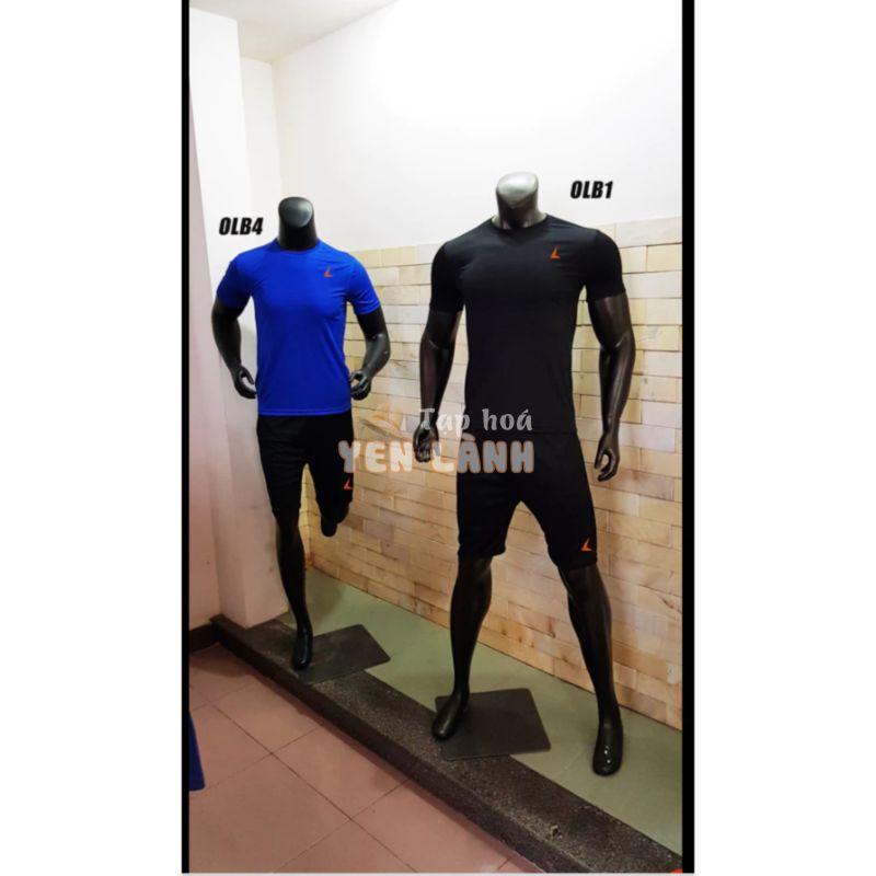 [FreeShip] Bộ thể thao GYM (Áo +Quần XANH ĐEN)