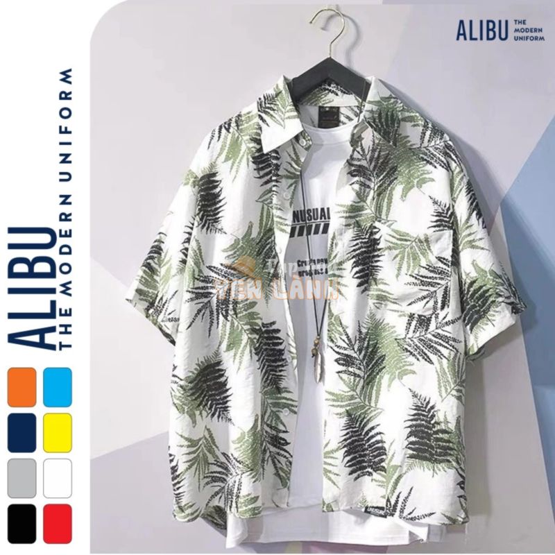 Áo sơ mi đi biển bộ đồ đôi hoa quả hoạ tiết nam nữ quan ao hawaii Kate Thai – ALIBU