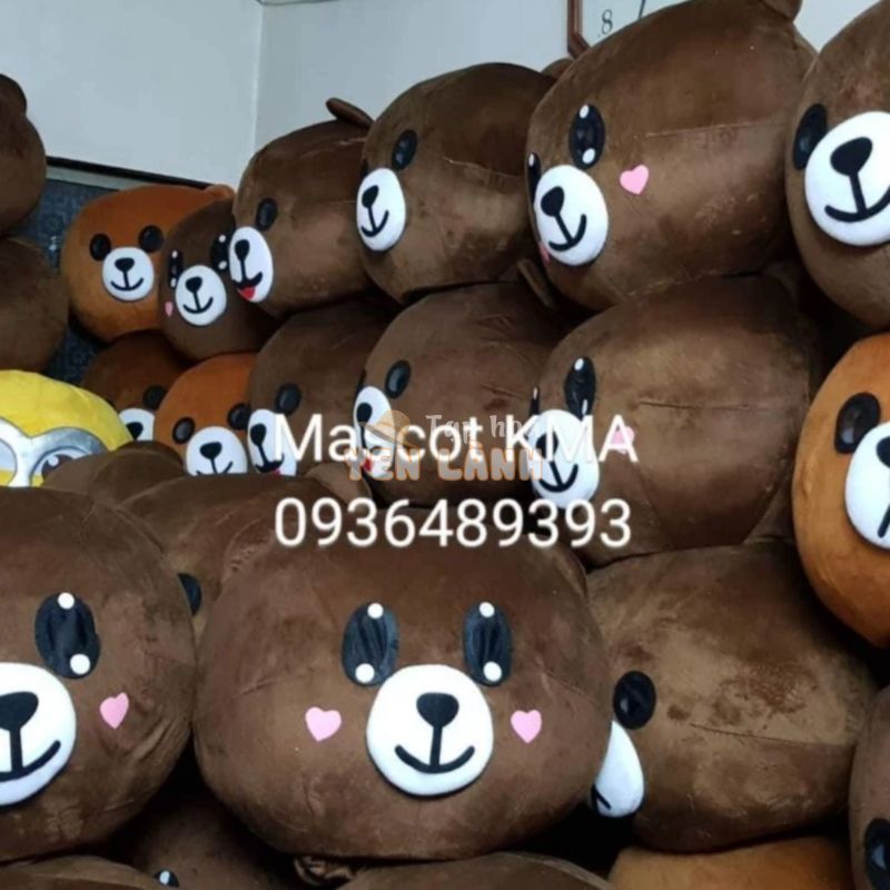 Quần áo hoá trang Mascot Gấu Tik Tok, Gấu Brown – Chất lượng xuất khẩu số 1 thị trường