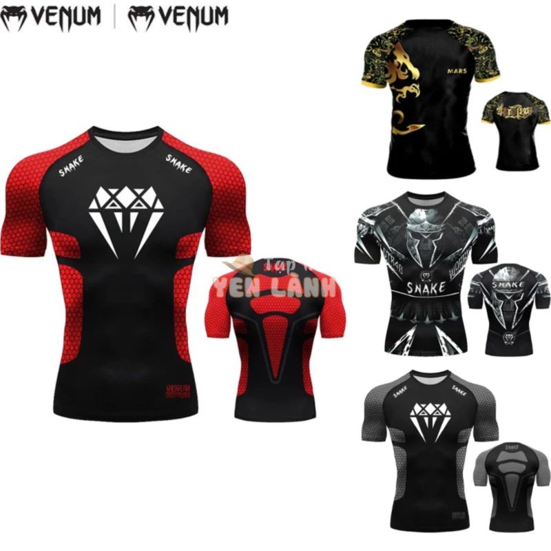 Mới Set Áo Thun + Áo Thun Tập Boxing / Muay Thái + Quần MMA