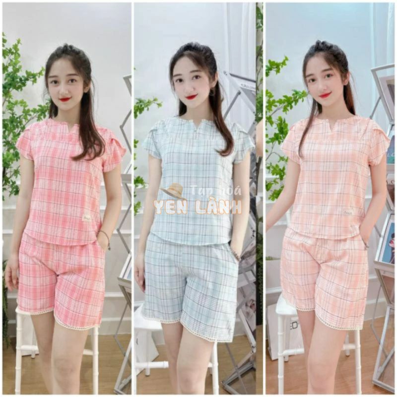 [BunnySky] QUẦN ÁO BỘ NỮ MẶC Ở NHÀ, ĐỒ BỘ NỮ MẶC MÙA HÈ MẪU ĐÙI LỤA XINH XẮN