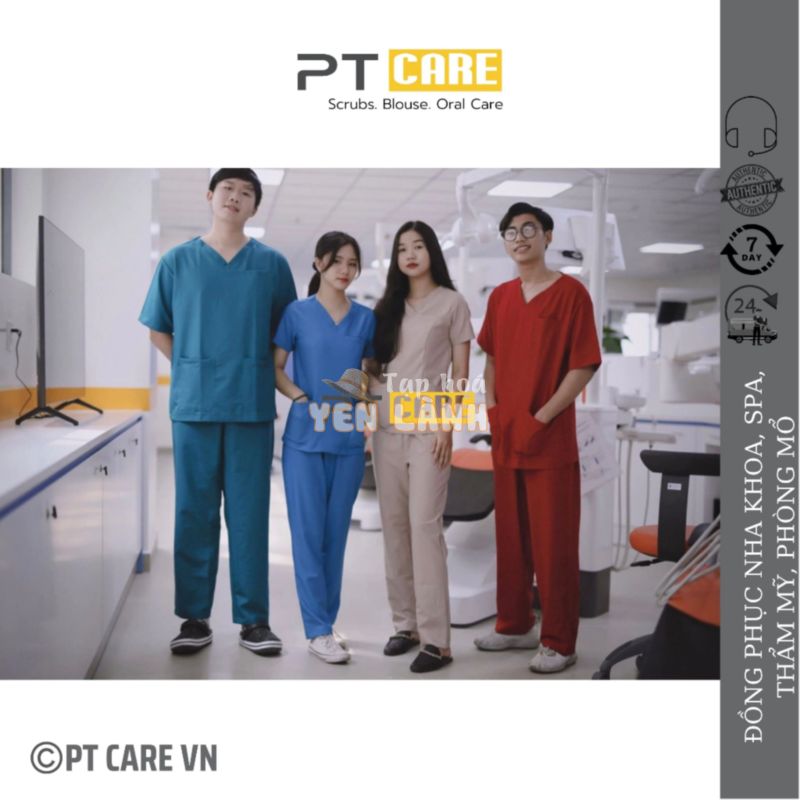 PT CARE VN | [BIGSIZE, NGƯỜI BÉO MẬP, NẶNG CÂN, QUÁ KÝ] Bộ Quần Áo Phẫu Thuật Nữ Nam Phòng Mổ, Đồng Phục Nha Khoa, Spa