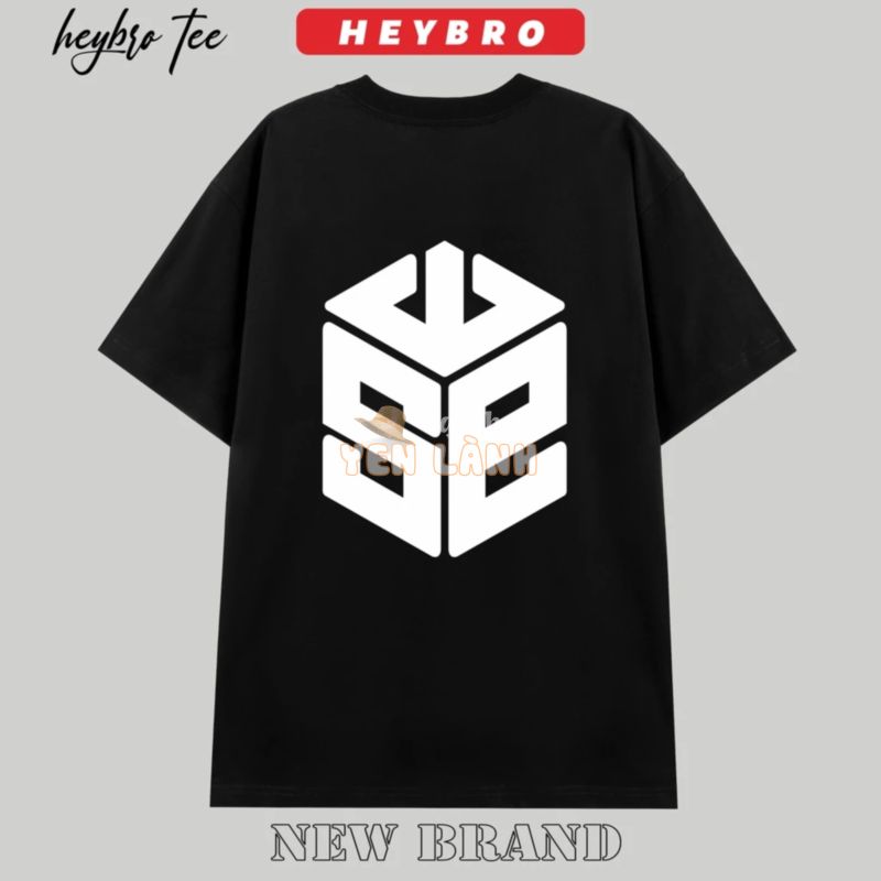 Áo thun unisex nam nữ tay lỡ form rộng Local Brand HEYBRO / LOGO