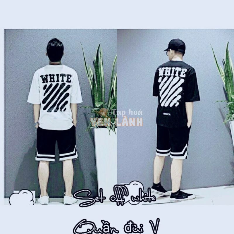 SET QUẦN ÁO OFF WHITE – QUẦN SHORT ĐÙI 2V