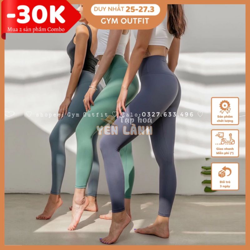 Quần Tập Yoga Gym Nữ Cạp Cao Cao Cấp Lululemon Align High Rise Pant 25″ PART 1