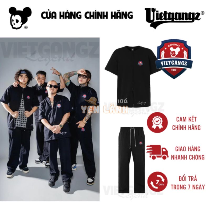 Quần áo nỉ Vietgangz “Legend” chất liệu nỉ chân cua cotton 100% 350gsm đứng form phong cách đường phố