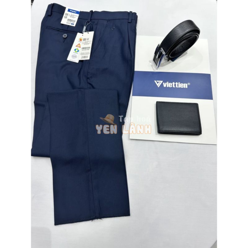 Quần tây (quần âu) Việt Tiến màu xanh navy (giá mác 650k) có ly/không ly có size lớn – 100% CHÍNH HÃNG