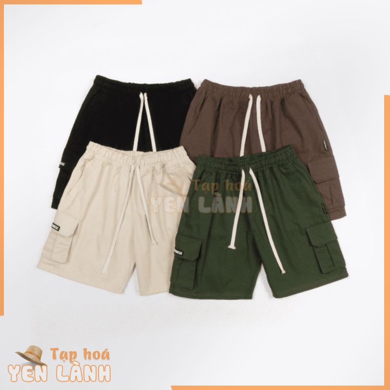 Quần Short Unisex Cargo Nam Nữ SAIGONESE Quần Đùi Form Túi Hộp 4 Màu