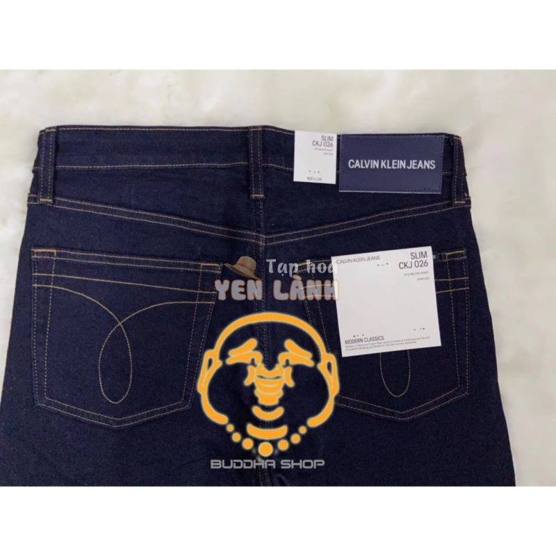 Quần jeans nam CK chính hãng dáng slim