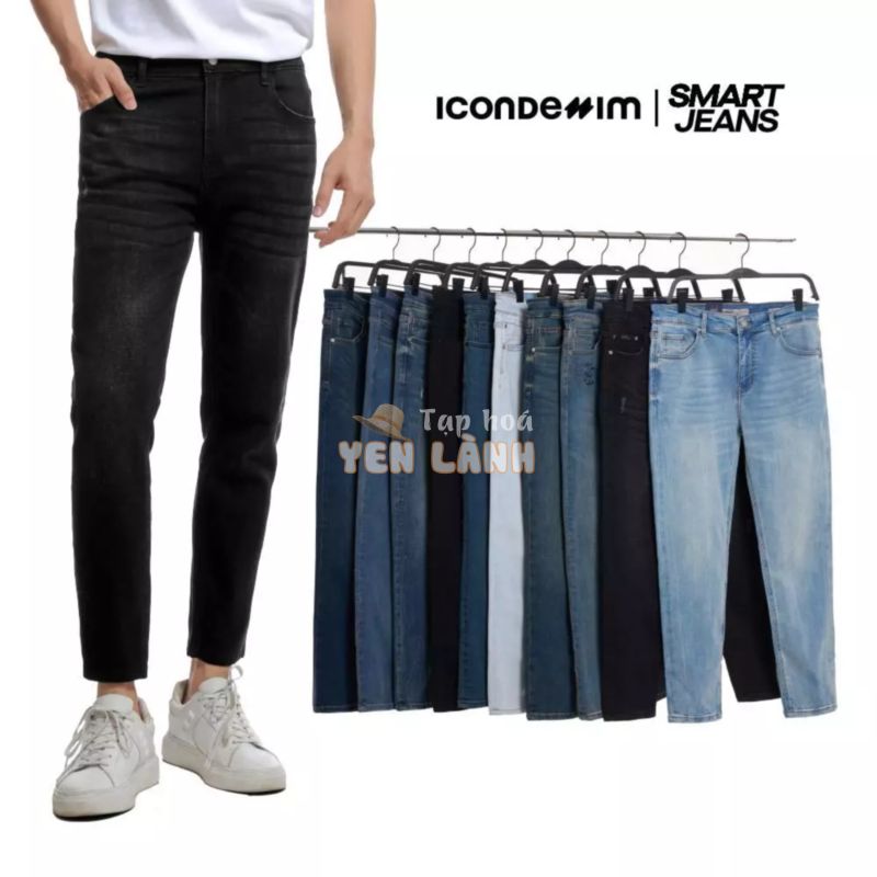 Quần jeans nam ICONDENIM quần jeans smart fit siêu co giãn, chống nhăn tốt SMARTJEANS