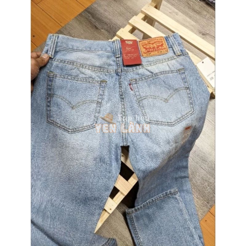 quần jean levis 514 màu xanh bạc