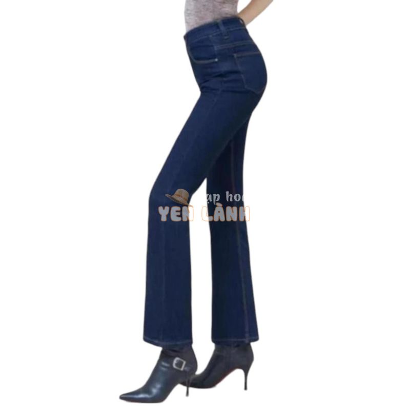 Bảo hành – [Mã WANAAA giảm 20% tối đa 100k đơn 150k] Quần Jean Nữ Ống Loe Lưng Cao Aaa Jeans Dài Lửng Nhiều Màu ‘