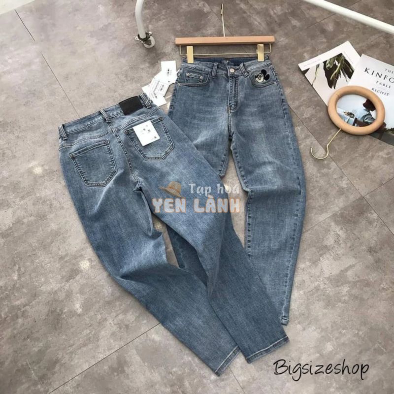 (50-95kg) Quần jean Mickey bigsize hợp thời trang,style trẻ trung năng động