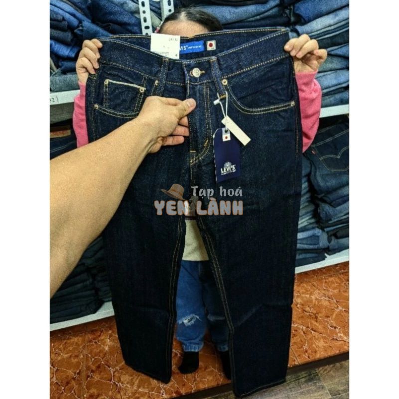 quần jean levis nam japan   màu xanh indigo lai biên selvedge cao cấp bao bền đẹp