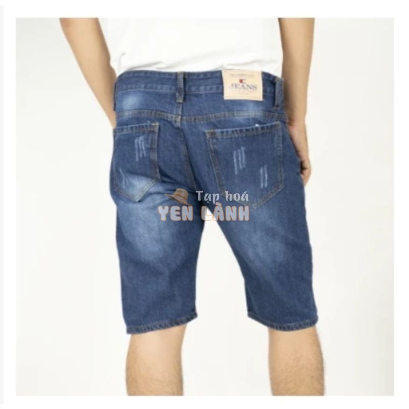 Quần short jean nam ngắn rách xước chất bò cao cấp