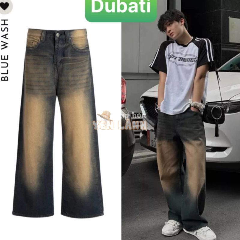 QUẦN JEAN ỐNG RỘNG NAM NỮ UNIEX WASH 3 MÀU HÀNG CAO CẤP NHẬT BẢN PHONG CÁCH SIÊU HOT TREND – DUBATI FASHION