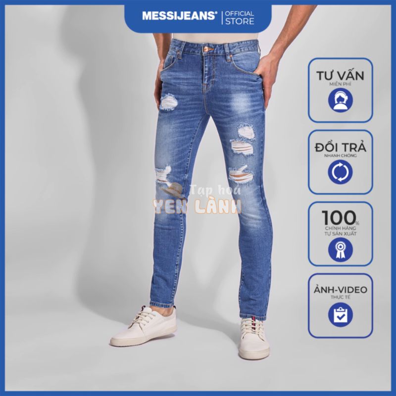 Quần Jeans Nam Ống Ôm Thời Trang MESSIJEANS SJM-767