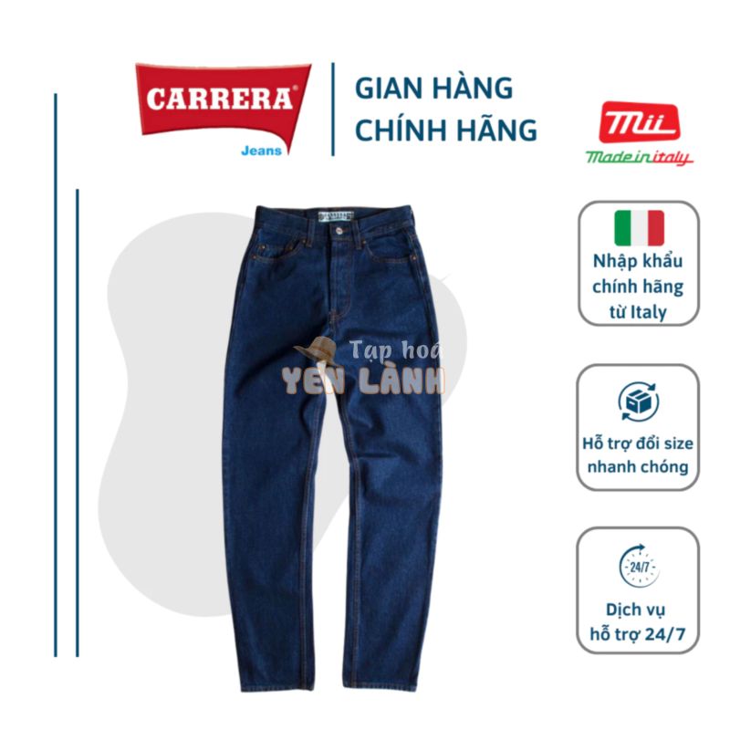 [2 Màu] Quần Jeans Nam Ống Đứng Bò Trơn Cao Cấp CARRERA JEANS Regular Fit Cotton – Nhập Khẩu Chính Hãng Từ Ý_71001022