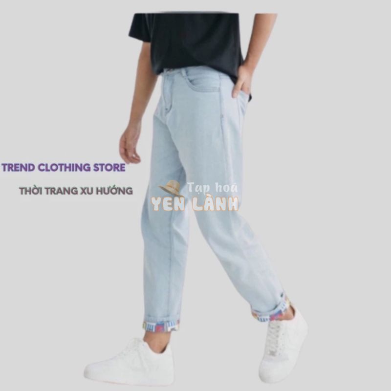 Mẫu quần nam baggy jean, ống suông rộng, “IN HOẠ TIẾT LOGO” các thương hiệu style cá tính-Trend Clothing! – Hàng mới về