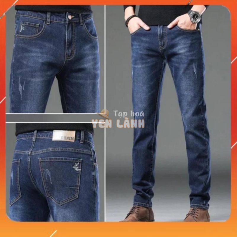 QUẦN BÒ DENIM  QUẦN JEAN NAM DÀI CÀO CO GIÃN   SIZE 27-36