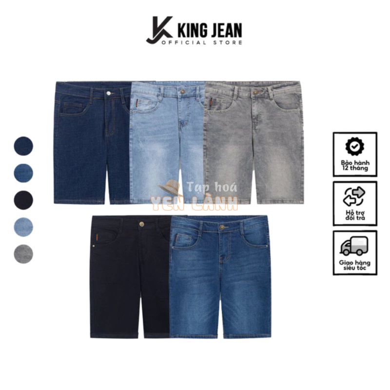 Quần Short Jeans Mềm Mịn Màu Trẻ Trung Phong Cách Hàn Quốc KJ-Vua Quần Jeans