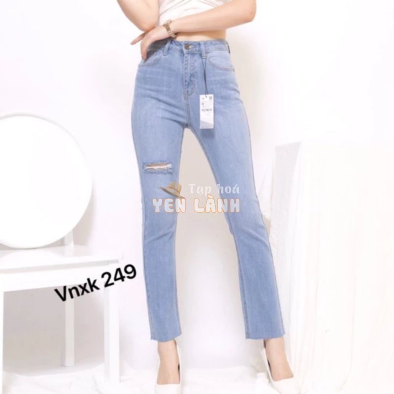 [RẺ VÔ ĐICH] quần jean nữ vnxk XUẤT KHẨU xịn hàng hiệu chất co dãn siêu mềm tôn dáng ạ