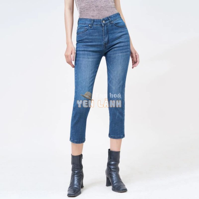 Sale Tết- Quần Jean Nữ Aaa Jeans Ống Đứng Suông Dáng Lửng az1 ˇ >