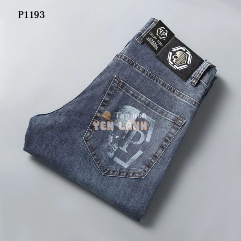 VXPE PHILIPP PLEIN Thin Fashion Brand Loose Straight Slim Fit Casual Spring and Summer Jeans Men’s Skinny New Trousers Pants