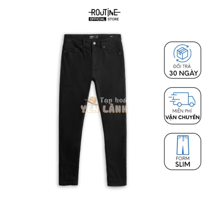 Quần Jean Nam Trơn Form Slim – Routine 10F20DPA102CR1