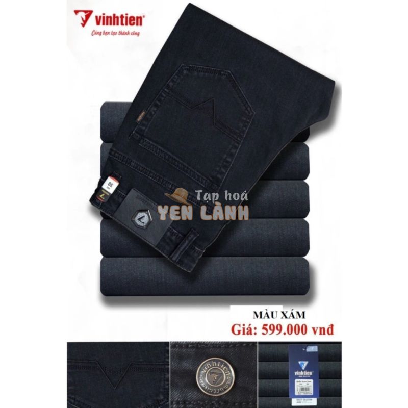 Quần Jeans Nam Cotton Cao Cấp Vĩnh Tiến 599