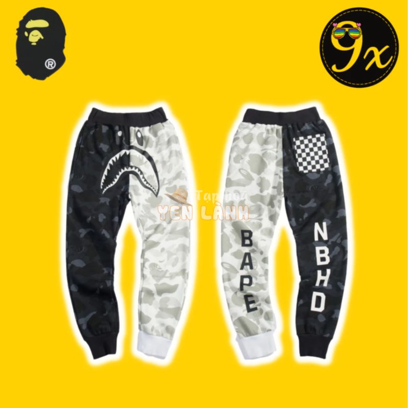 Quần Jogger nỉ Bape hàng cao cấp ss2024