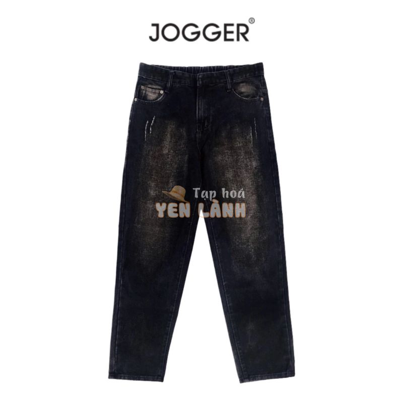 Quần jean wash Wide fit Bigsize 60kg-130kg nam JOGGER, vải denim cotton