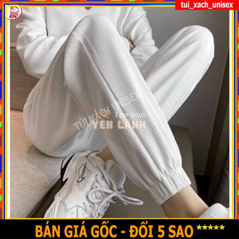 ❤️ ẢNH THẬT ❤️ Quần Jogger Len Tăm Nam / Nữ Chính Hãng Giá Tại Xưởng – thiết kế bo gấu không ôm sát thun co giãn S0