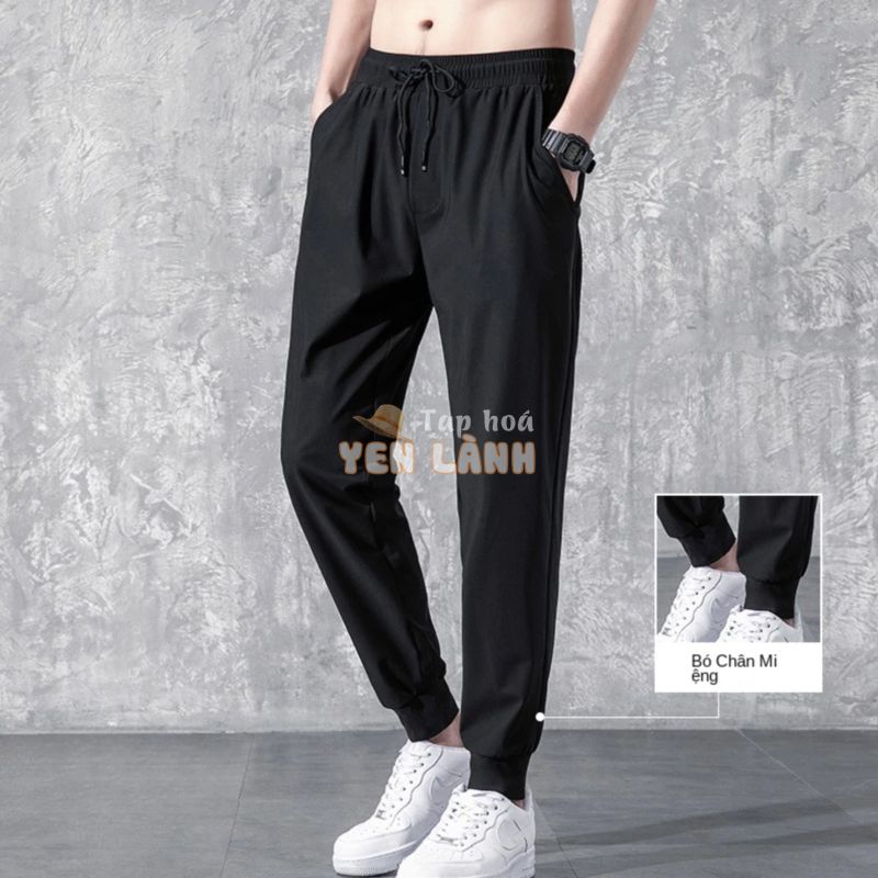 Quần Jogger Nam Thun Lạnh,Thể Thao Cao Cấp Ống Suông Rộng Size Lớn Thời Trang Xuân Hè Hàn Quốc Quần TTL327