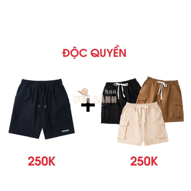 COMBO 2 Quần short [ Nỉ + Kaki ] Deal độc quyền + JOGGER