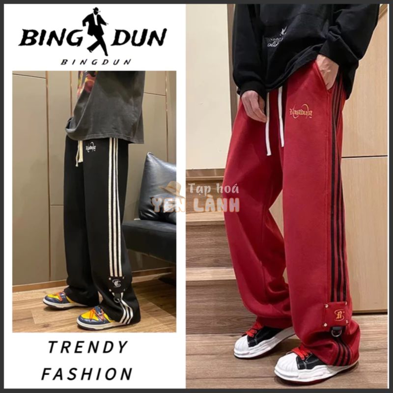 Quần âu nam simple phong cách hàn quốc quần âu unisex cao cấp bigsize thời trang thẳng đứng quần jogger nam nữ ống rộng fashion kích thước lớn