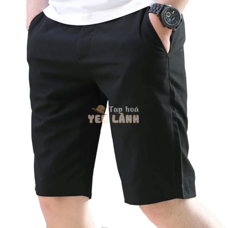 Quần Short Nam Kaki Đẹp Đen Trắng Cao Cấp Dáng Hàn Quốc VESCA H3