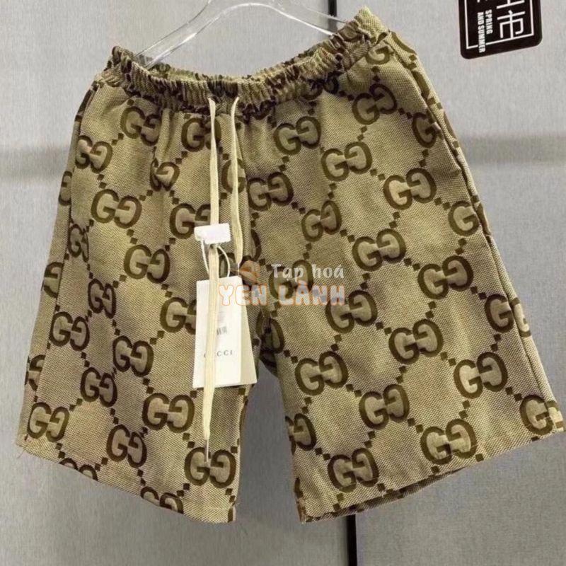 Hàng Có Sẵn!Quần Short Kaki Ống Rộng In Chữ Gucci Thời Trang Sang Trọng Thoải Mái Cho Nam Cỡ M-4XL