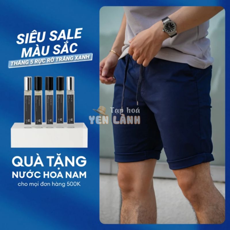 [Mã FA500K giảm 100K] Quần Short Kaki Nam URBAN, Cạp Chun Co Giãn Thoải Mái, bền màu hạn chế nhăn phom slim NO 1355