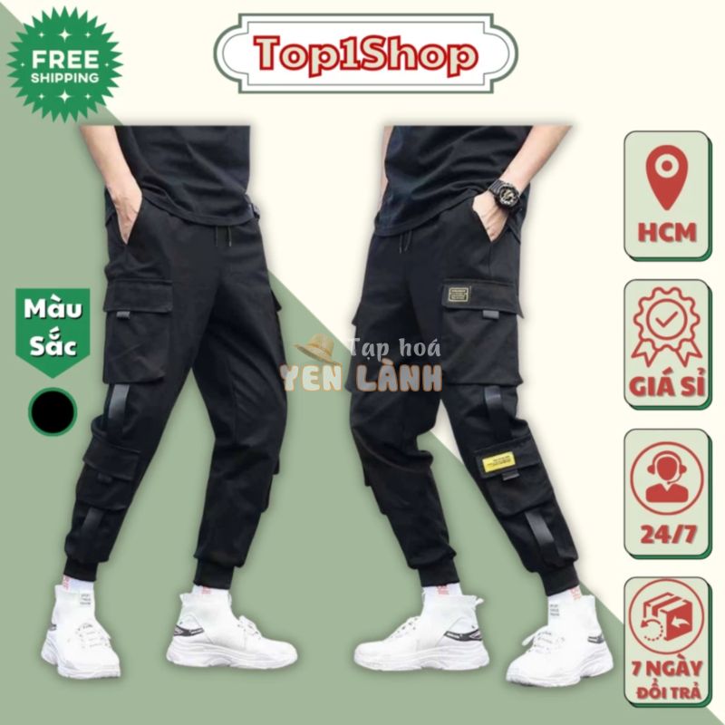 Quần jogger nam nữ Quần thể thao nam vải kaki dài trơn túi hộp bó ống phong cách Hàn Quốc dịp thu đông S0