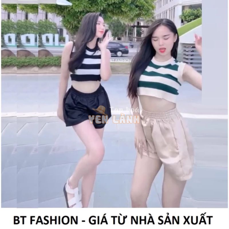 Quần Sọt Đùi Bí Vải Kaki Bóng Phom Rộng – BT Fashion