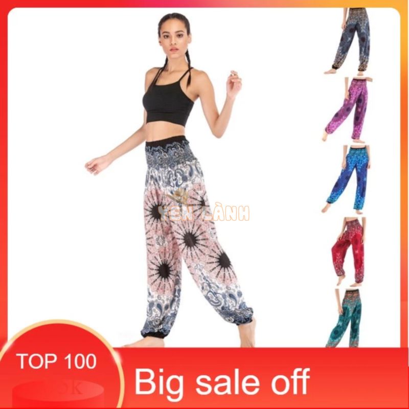 Quần Harem Alibaba Yoga kiểu dáng BOHO, chất liệu cao cấp Bamboo 100%/Alibaba Yoga Harem Pants BOHO style, 100% Bamboo