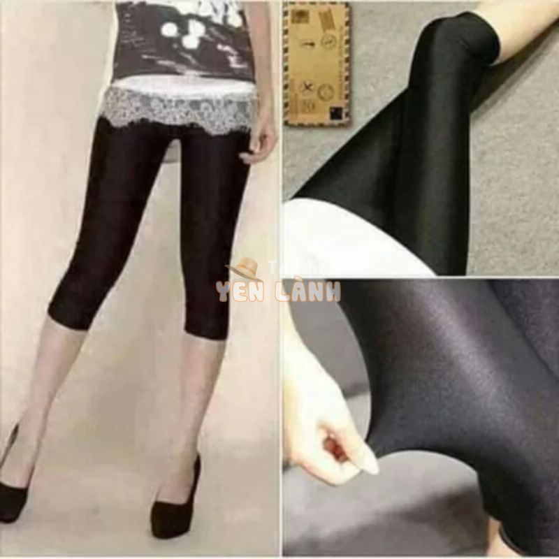 Quần legging ngố bì thư ánh nhũ mẫu hot xu hướng thời trang cho phái nữ