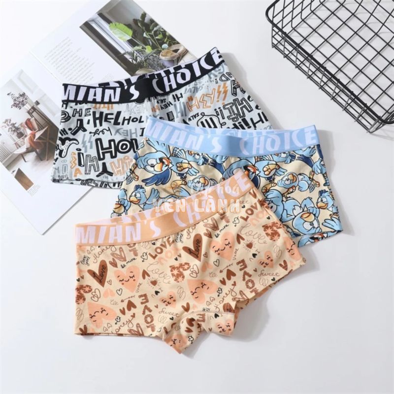 Đẹp Trai t Unisex Quần Lót Kéo Lên Boxer Cotton Nguyên Chất Thoải Mái Quần Lót Nữ Giữa Eo Boxer Phong Cách Unisex les / tt Hoạt Hình Cotton An Toàn Boxer Quần Legging Mùa Hè Thoáng Khí Quần Lót Gợi Cảm les