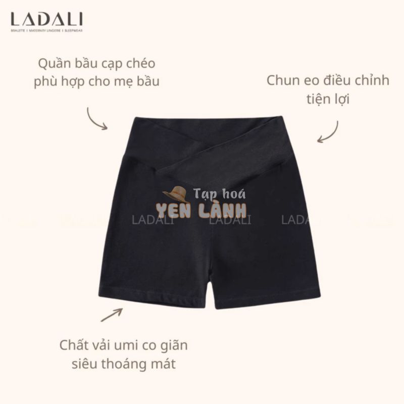 Quần Bầu Cạp Chéo Ladali Chất Umi Thoáng Mát Có Đủ 3 Chiều Dài Sooc Đùi Legging Lỡ Baggy Dài (Hàng Thiết Kế)