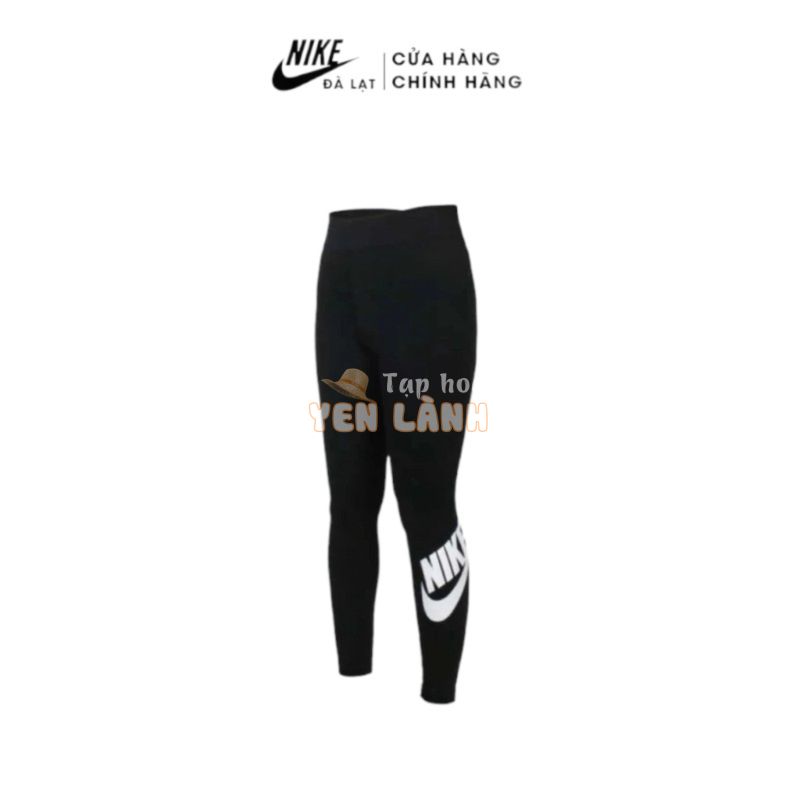 Quần thể thao Nike nữ Sportswear Essential Women’s High-Waisted Logo Leggings CZ8529-010