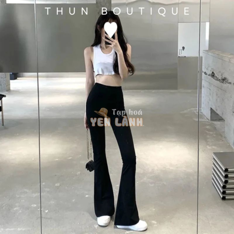 Quần Legging Nữ Dáng Dài Ống Loe, Cạp Cao Co Dãn – Thun Boutique [QUAN0004]