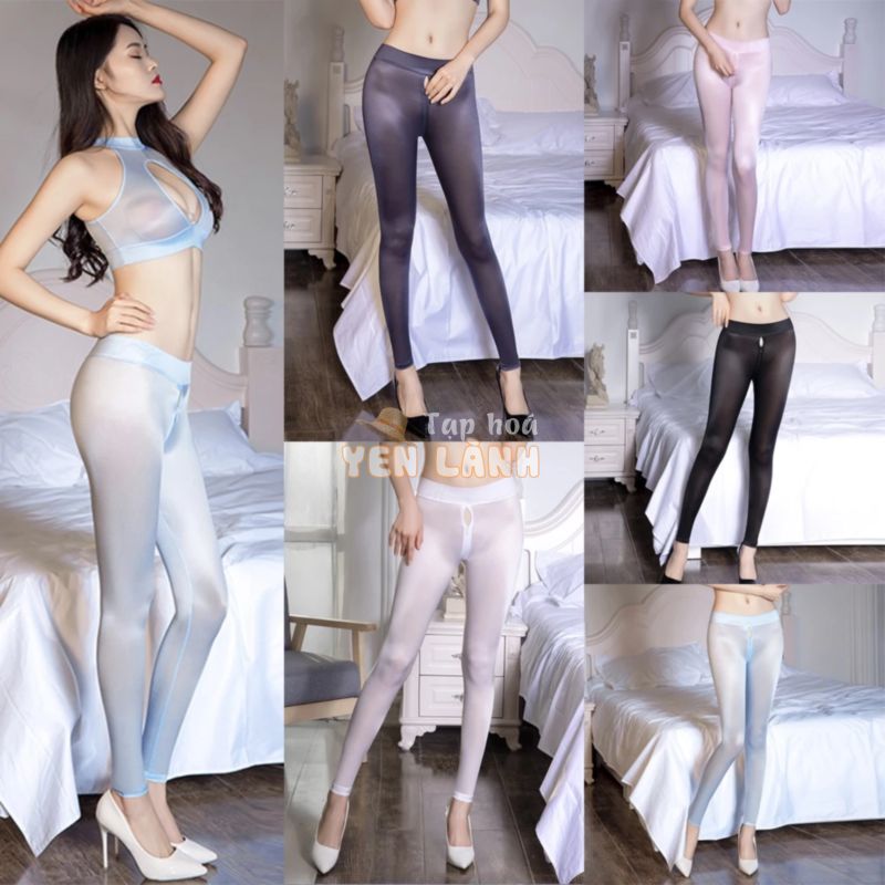 Quần Legging Thể Thao Xuyên Thấu Có Khóa Kéo Gợi Cảm Cho Nữ